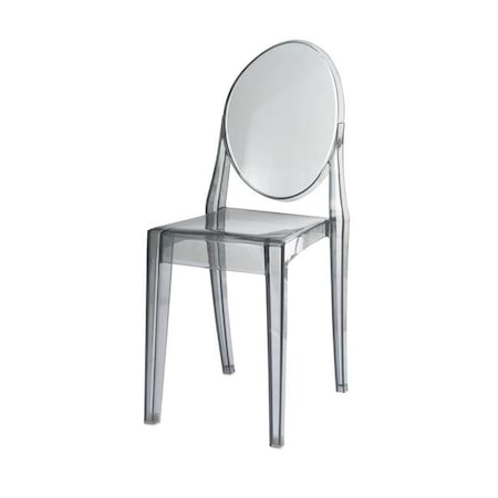 Jeco Jeco F-SF015 Plastic Chair; Clear F-SF015